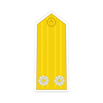 RTN OF 7 Rear Admiral (Thailand) (Military Rank) STICKER Vinyl Kiss-Cut Decal 6 Inch White - The Sticker Space