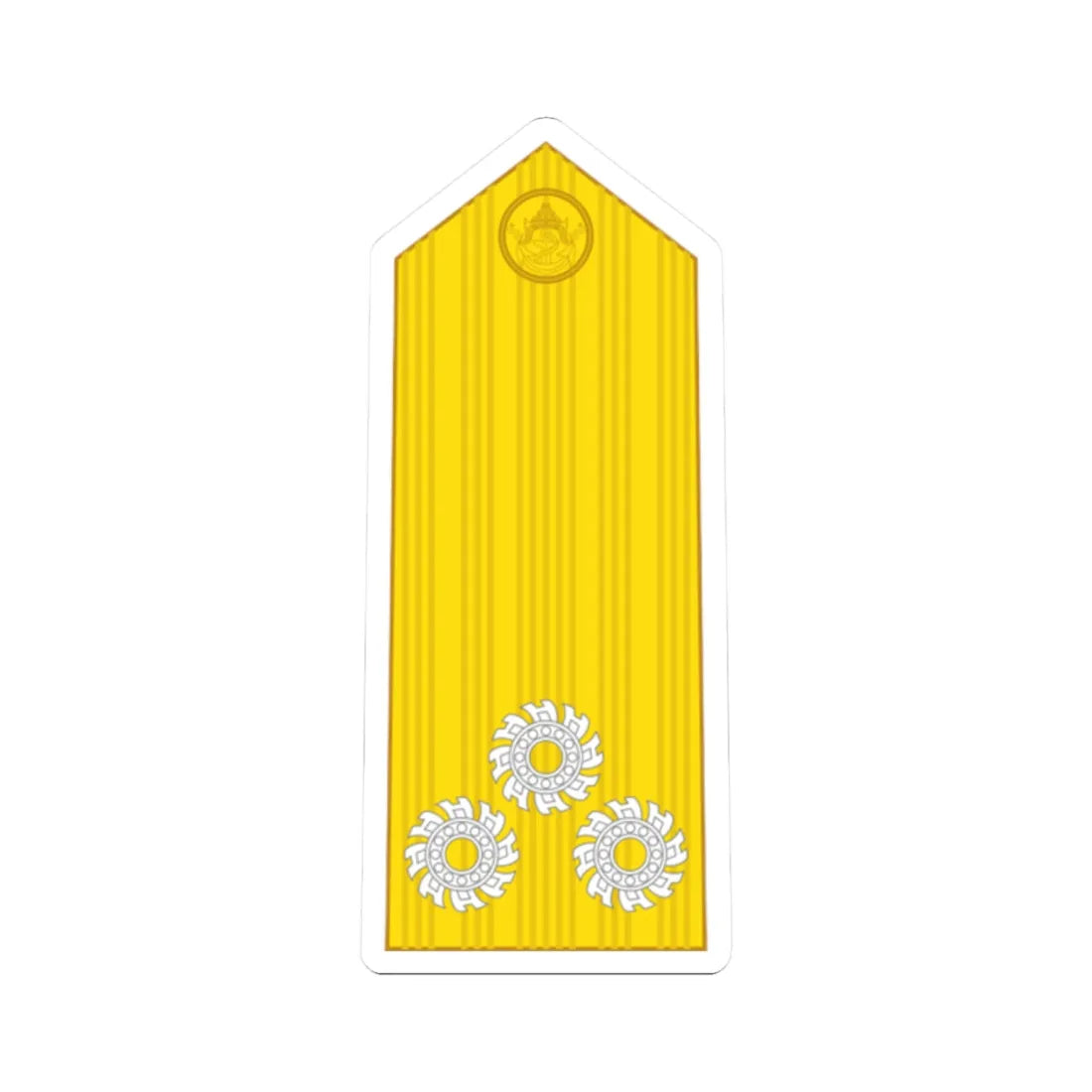 RTN OF 8 Vice Admiral (Thailand) (Military Rank) STICKER Vinyl Kiss-Cut Decal 2 Inch White - The Sticker Space