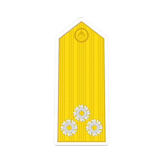 RTN OF 8 Vice Admiral (Thailand) (Military Rank) STICKER Vinyl Kiss-Cut Decal 2 Inch White - The Sticker Space