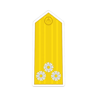 RTN OF 8 Vice Admiral (Thailand) (Military Rank) STICKER Vinyl Kiss-Cut Decal 4 Inch White - The Sticker Space