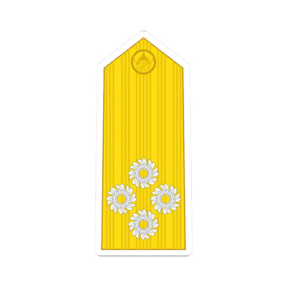 RTN OF 9 Admiral (Thailand) (Military Rank) STICKER Vinyl Kiss-Cut Decal 2 Inch White - The Sticker Space