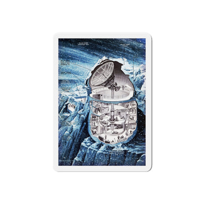 Rubber Fortress, 1949 (Magazine Illustration) Refrigerator Magnet-6" × 6"-The Sticker Space