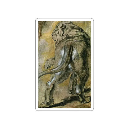 RUBENS, Peter Paul - A lioness (Artwork) STICKER Vinyl Die-Cut Decal White Die-Cut 5 Inch - The Sticker Space