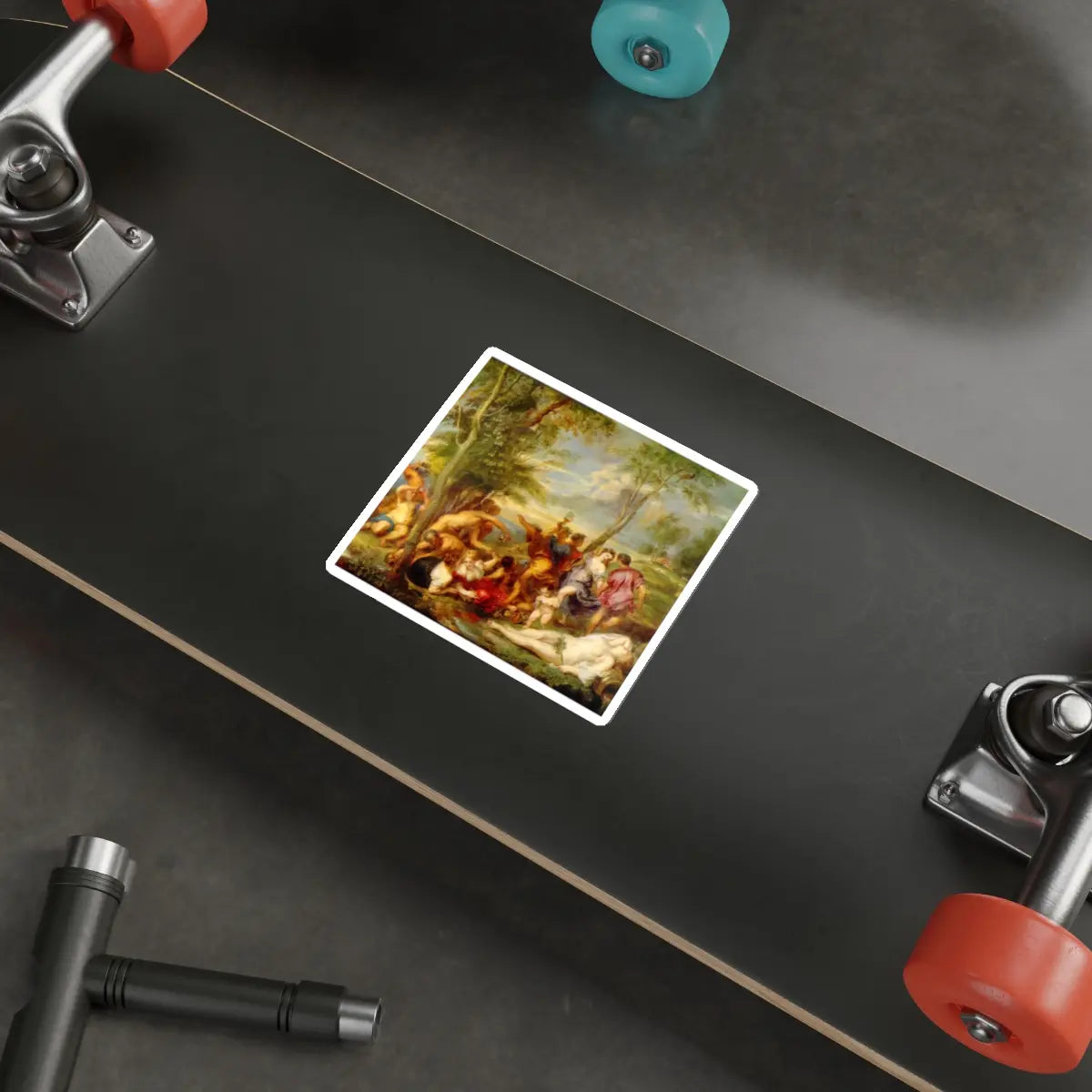 SKU:16227867865489412513 Sticker types:White Shape:Die-Cut Sizes:4" × 4"