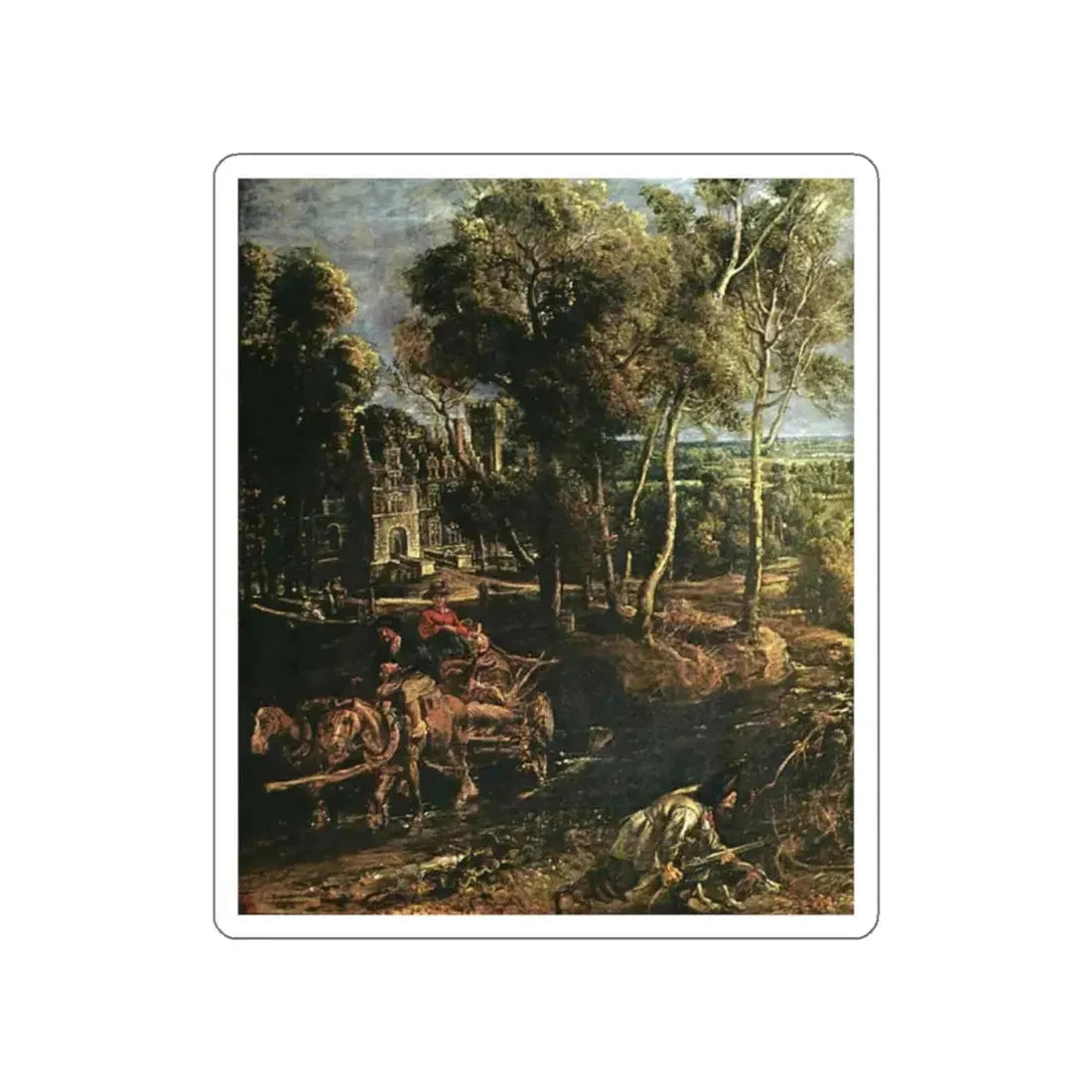 RUBENS, Peter Paul - Chateau de Steen d (Artwork) STICKER Vinyl Die-Cut Decal - The Sticker Space