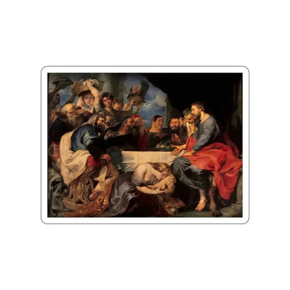 RUBENS, Peter Paul - Christ at Simon the Pharisee (Artwork) STICKER Vinyl Die-Cut Decal White Die-Cut 6 Inch - The Sticker Space