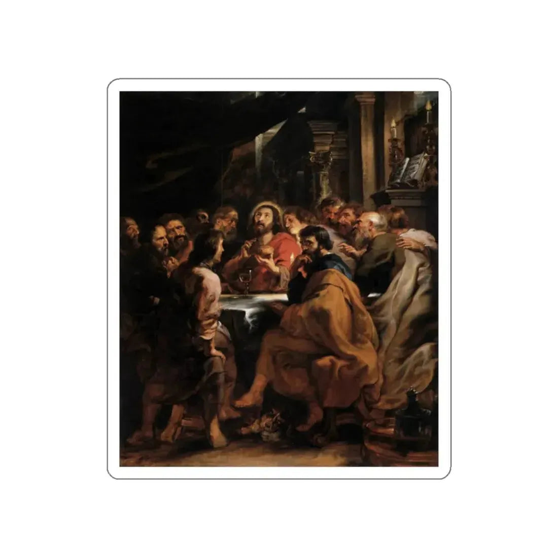 RUBENS, Peter Paul - Last Supper (Artwork) STICKER Vinyl Die-Cut Decal - The Sticker Space