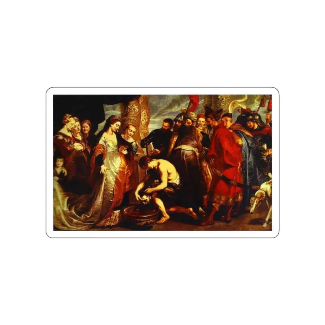 RUBENS, Peter Paul - Queen Tomyris before the Head of Cyrus (Artwork) STICKER Vinyl Die-Cut Decal - The Sticker Space