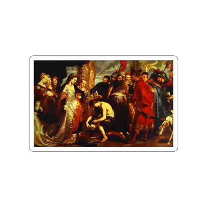RUBENS, Peter Paul - Queen Tomyris before the Head of Cyrus (Artwork) STICKER Vinyl Die-Cut Decal - The Sticker Space