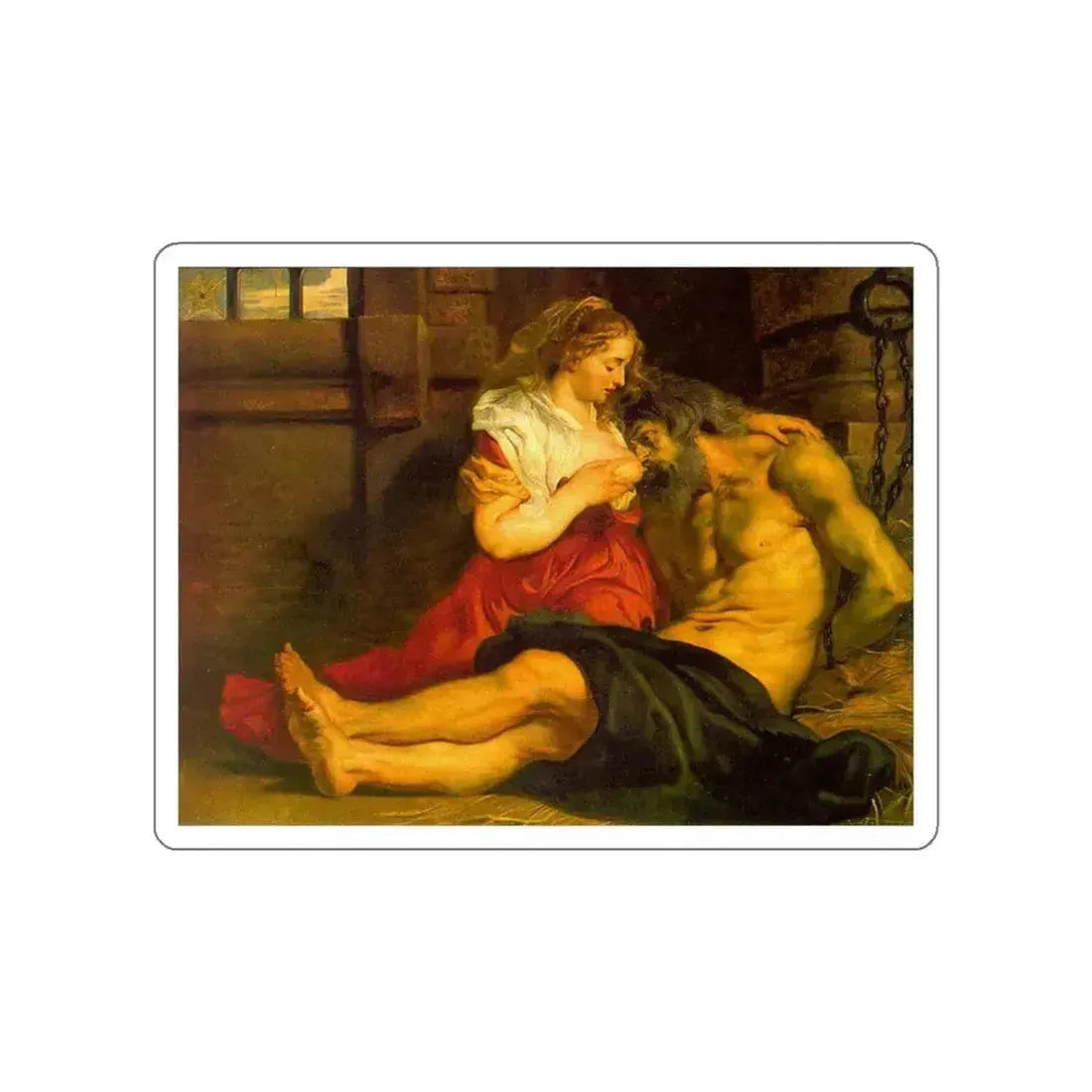 RUBENS, Peter Paul - Roman Charity (Artwork) STICKER Vinyl Die-Cut Decal White Die-Cut 6 Inch - The Sticker Space