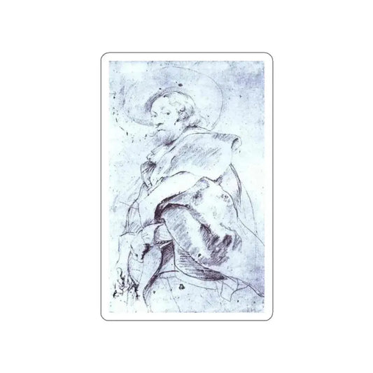 RUBENS, Peter Paul - Self-Portrait_1 (Artwork) STICKER Vinyl Die-Cut Decal White Die-Cut 2 Inch - The Sticker Space