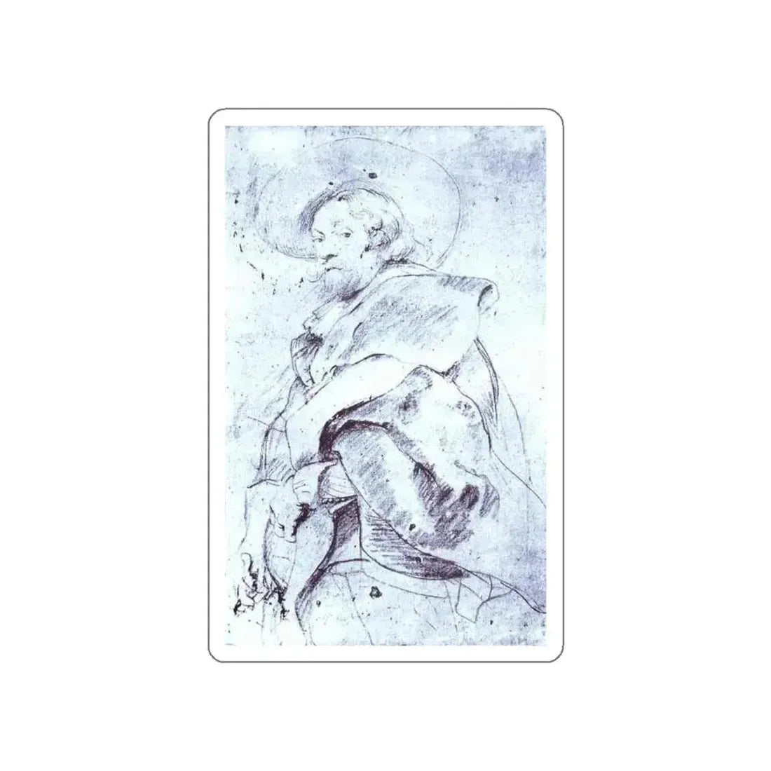RUBENS, Peter Paul - Self-Portrait_1 (Artwork) STICKER Vinyl Die-Cut Decal White Die-Cut 4 Inch - The Sticker Space