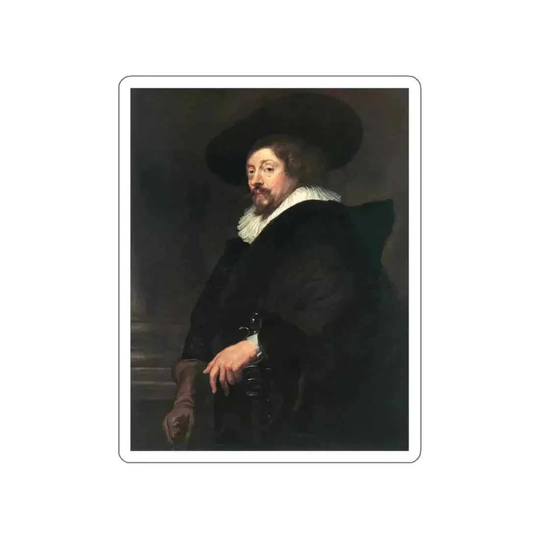 RUBENS, Peter Paul - Self-Portrait2 (Artwork) STICKER Vinyl Die-Cut Decal White Die-Cut 6 Inch - The Sticker Space