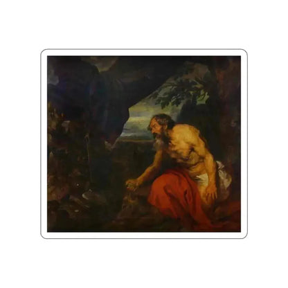 RUBENS, Peter Paul - St. Jerome (Artwork) STICKER Vinyl Die-Cut Decal White Die-Cut 2 Inch - The Sticker Space