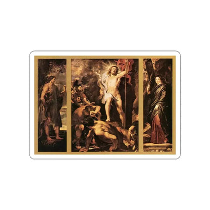 RUBENS, Peter Paul - The Resurrection of Christ (Artwork) STICKER Vinyl Die-Cut Decal White Die-Cut 6 Inch - The Sticker Space