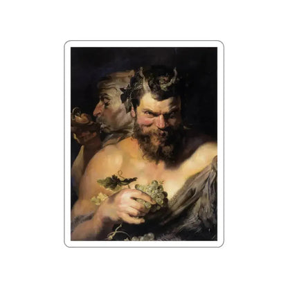 RUBENS, Peter Paul - Two Satyrs (Artwork) STICKER Vinyl Die-Cut Decal White Die-Cut 2 Inch - The Sticker Space