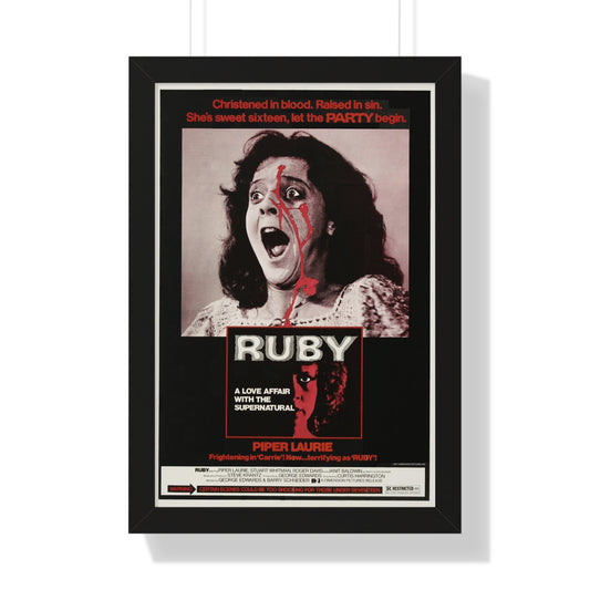 RUBY 1977 - Framed Movie Poster-16″ x 24″-The Sticker Space