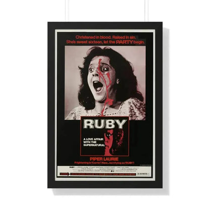 RUBY 1977 - Framed Movie Poster 20" x 30" Black - The Sticker Space