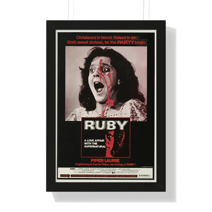RUBY 1977 - Framed Movie Poster - The Sticker Space