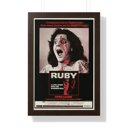 RUBY 1977 - Framed Movie Poster - The Sticker Space