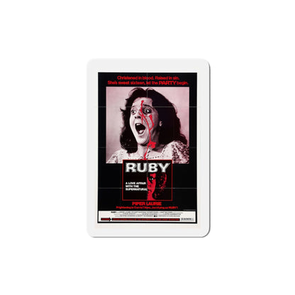 Ruby 1977 Movie Poster Die-Cut Magnet-4 Inch-The Sticker Space