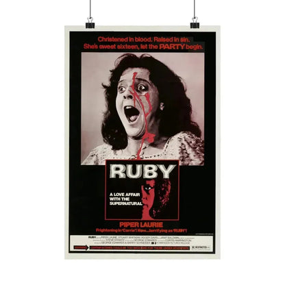 RUBY 1977 - Paper Movie Poster 12″ x 18″ Matte - The Sticker Space