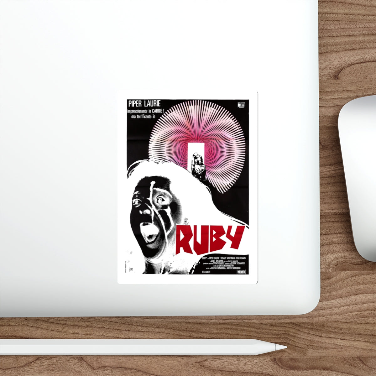 RUBY (2) 1977 Movie Poster STICKER Vinyl Die-Cut Decal-The Sticker Space