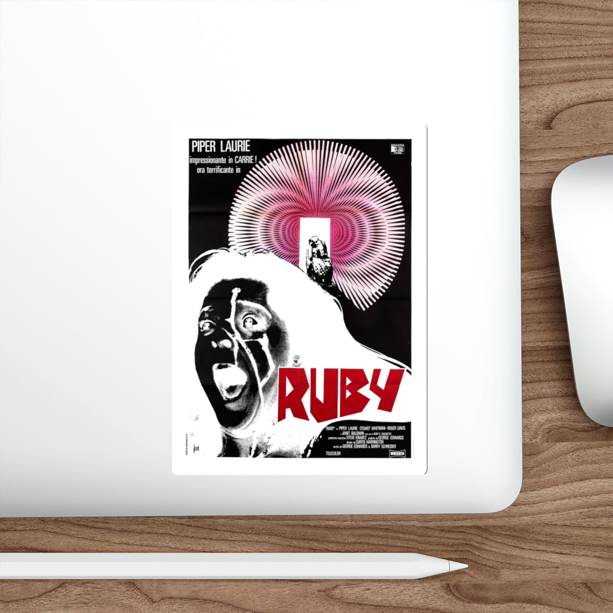 RUBY (2) 1977 Movie Poster STICKER Vinyl Die-Cut Decal-The Sticker Space