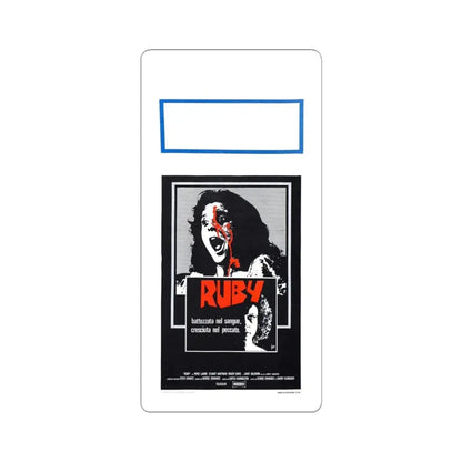 RUBY (ITALIAN) 1977 Movie Poster - STICKER Vinyl Kiss-Cut Decal 6 Inch White - The Sticker Space