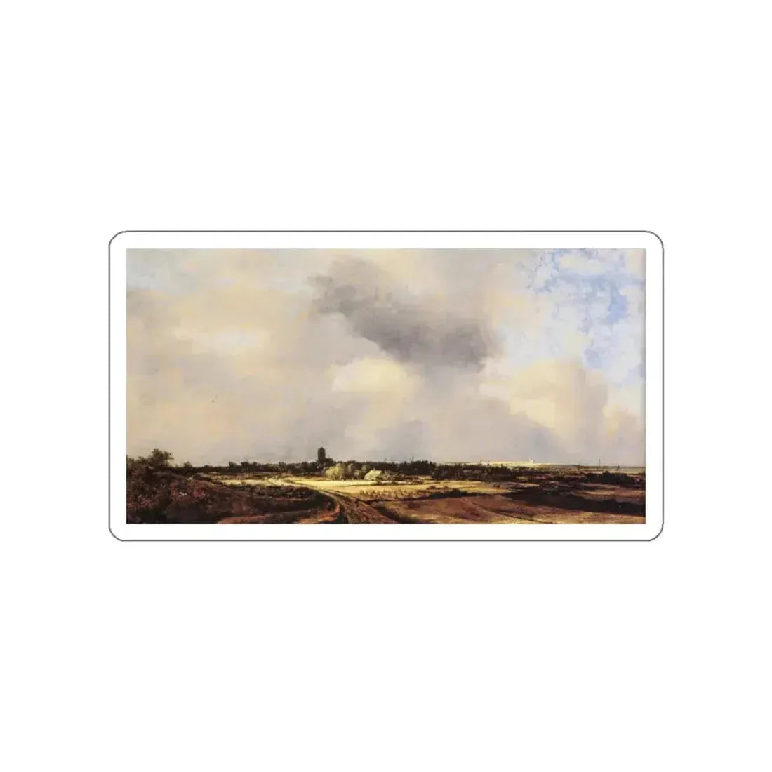RUISDAEL, Jacob Isaackszon van - 47Naarden (Artwork) STICKER Vinyl Die-Cut Decal White Die-Cut 5 Inch - The Sticker Space