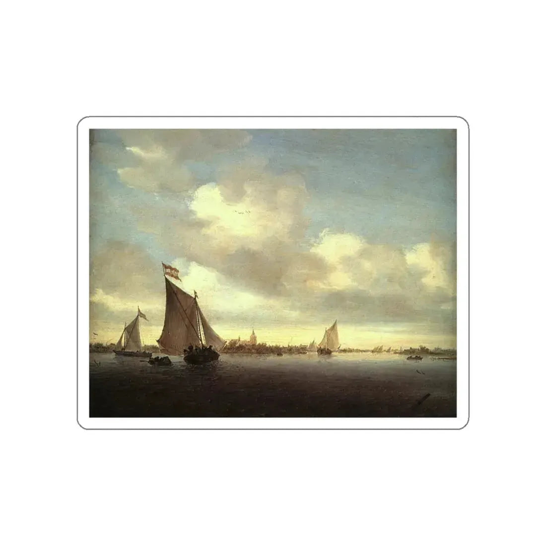 RUISDAEL, Jacob Isaackszon van -  Marine (Artwork) STICKER Vinyl Die-Cut Decal - The Sticker Space