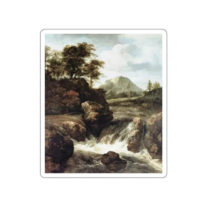 RUISDAEL, Jacob Isaackszon van - Waterf (Artwork) STICKER Vinyl Die-Cut Decal White Die-Cut 5 Inch - The Sticker Space