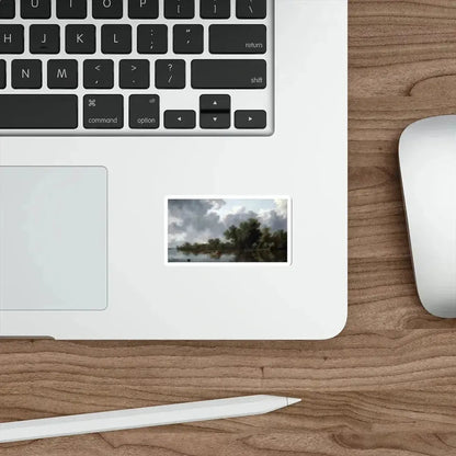 RUISDAEL, Salomon van - River Scene (Artwork) STICKER Vinyl Die-Cut Decal - The Sticker Space