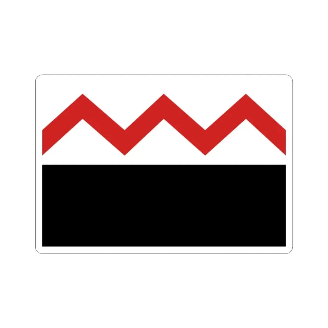 Ruiselede vlag (Belgium) STICKER Vinyl Kiss-Cut Decal 2 Inch White - The Sticker Space