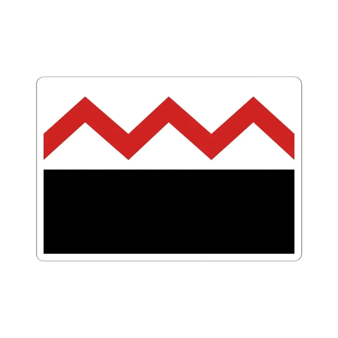 Ruiselede vlag (Belgium) STICKER Vinyl Kiss-Cut Decal 3 Inch White - The Sticker Space