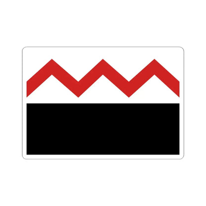 Ruiselede vlag (Belgium) STICKER Vinyl Kiss-Cut Decal 4 Inch White - The Sticker Space