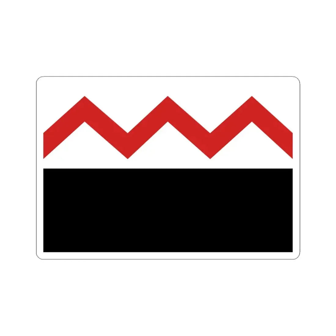 Ruiselede vlag (Belgium) STICKER Vinyl Kiss-Cut Decal 6 Inch White - The Sticker Space