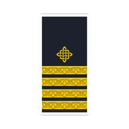 Rukav zimske odore kapetana bojnog broda HRM (Croatia) (Military Rank) STICKER Vinyl Kiss-Cut Decal 2 Inch White - The Sticker Space