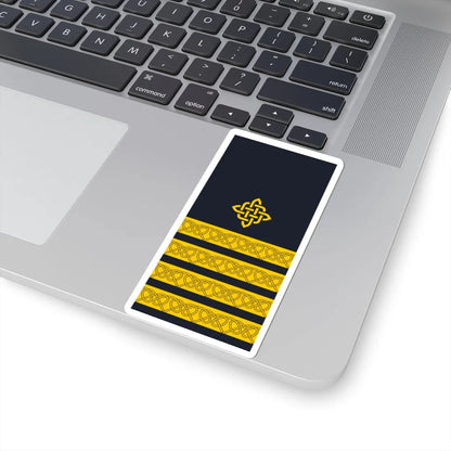 Rukav zimske odore kapetana bojnog broda HRM (Croatia) (Military Rank) STICKER Vinyl Kiss-Cut Decal - The Sticker Space