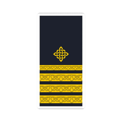 Rukav zimske odore kapetana fregate HRM (Croatia) (Military Rank) STICKER Vinyl Kiss-Cut Decal 2 Inch White - The Sticker Space