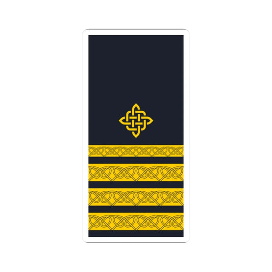 Rukav zimske odore kapetana fregate HRM (Croatia) (Military Rank) STICKER Vinyl Kiss-Cut Decal 2 Inch White - The Sticker Space
