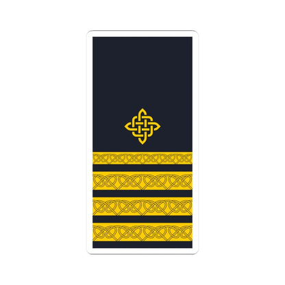 Rukav zimske odore kapetana fregate HRM (Croatia) (Military Rank) STICKER Vinyl Kiss-Cut Decal 3 Inch White - The Sticker Space