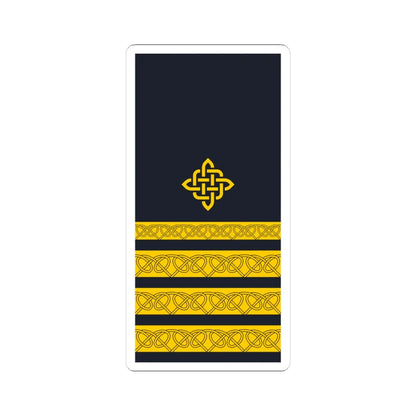 Rukav zimske odore kapetana fregate HRM (Croatia) (Military Rank) STICKER Vinyl Kiss-Cut Decal 4 Inch White - The Sticker Space