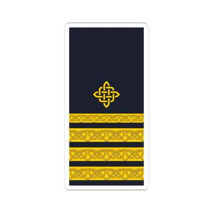 Rukav zimske odore kapetana fregate HRM (Croatia) (Military Rank) STICKER Vinyl Kiss-Cut Decal 6 Inch White - The Sticker Space