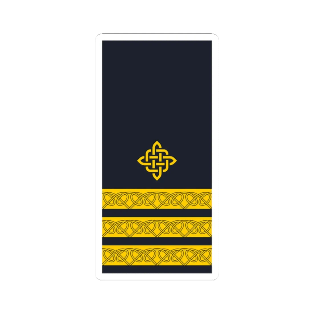 Rukav zimske odore kapetana korvete HRM (Croatia) (Military Rank) STICKER Vinyl Kiss-Cut Decal 2 Inch White - The Sticker Space