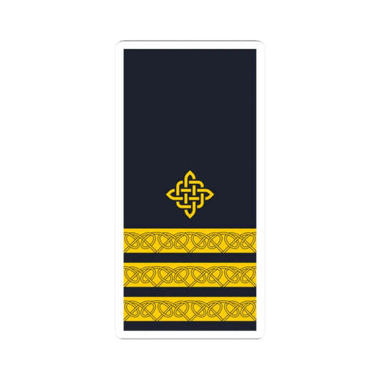 Rukav zimske odore kapetana korvete HRM (Croatia) (Military Rank) STICKER Vinyl Kiss-Cut Decal 2 Inch White - The Sticker Space