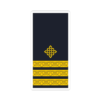 Rukav zimske odore kapetana korvete HRM (Croatia) (Military Rank) STICKER Vinyl Kiss-Cut Decal 3 Inch White - The Sticker Space