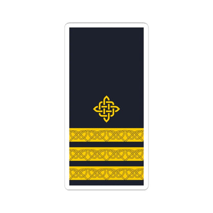 Rukav zimske odore kapetana korvete HRM (Croatia) (Military Rank) STICKER Vinyl Kiss-Cut Decal 4 Inch White - The Sticker Space