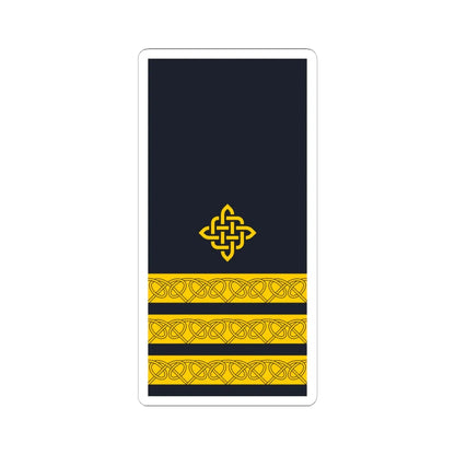 Rukav zimske odore kapetana korvete HRM (Croatia) (Military Rank) STICKER Vinyl Kiss-Cut Decal 6 Inch White - The Sticker Space