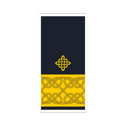 Rukav zimske odore komodora HRM (Croatia) (Military Rank) STICKER Vinyl Kiss-Cut Decal 2 Inch White - The Sticker Space